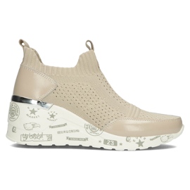 Sapatos de couro Filippo DP3551 / 22 Bege Sapatos de couro Filippo DP3551 / 22 Bege