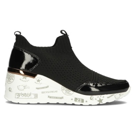 Sapatos de couro Filippo DP3551 / 22 Bk preto Sapatos de couro Filippo DP3551 / 22 Bk preto