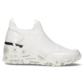 Sapatos de couro Filippo DP3551 / 22 Wh branco