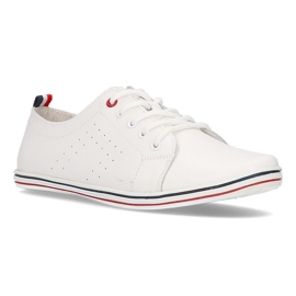 Sapatos de couro Filippo DP073 / 22 Wh branco