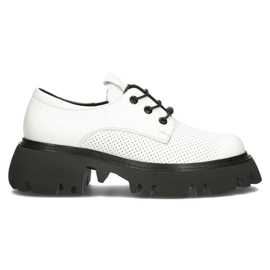 Sapatos de couro Filippo DP3909 / 22 Wh branco