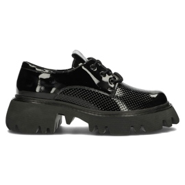 Sapatos de couro Filippo DP3909 / 22 Bk preto