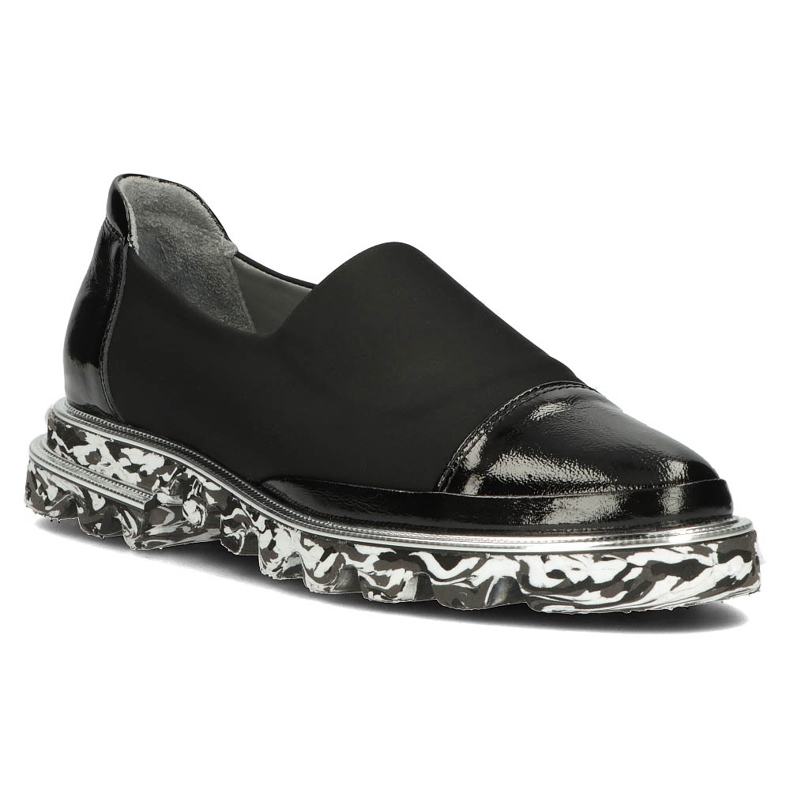 Sapatos de couro Filippo DP3920 / 2022 Bk preto