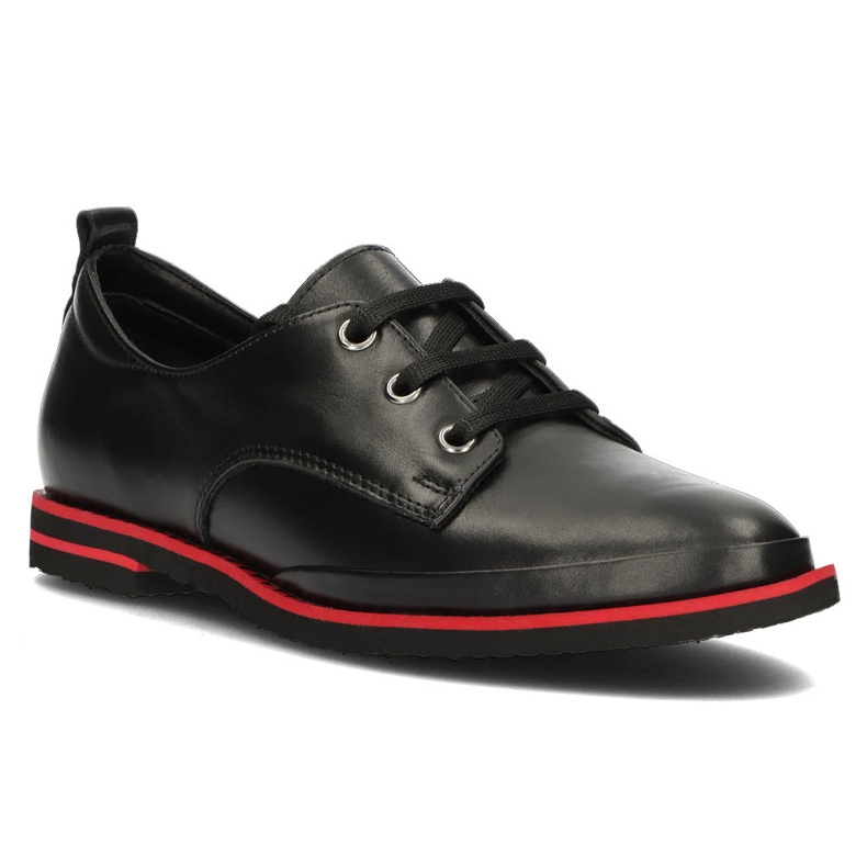 Sapatos de couro Filippo DP3917 / 2022 Bk preto