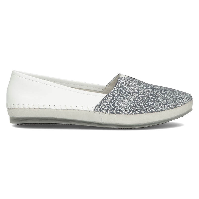 Sapatos de couro Filippo DP031 / 22 Bl azul branco