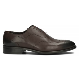 Sapatos de couro Filippo 3616 marrom Coffe