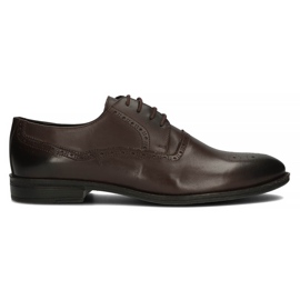 Sapatos de couro Filippo 3615 marrom Coffe