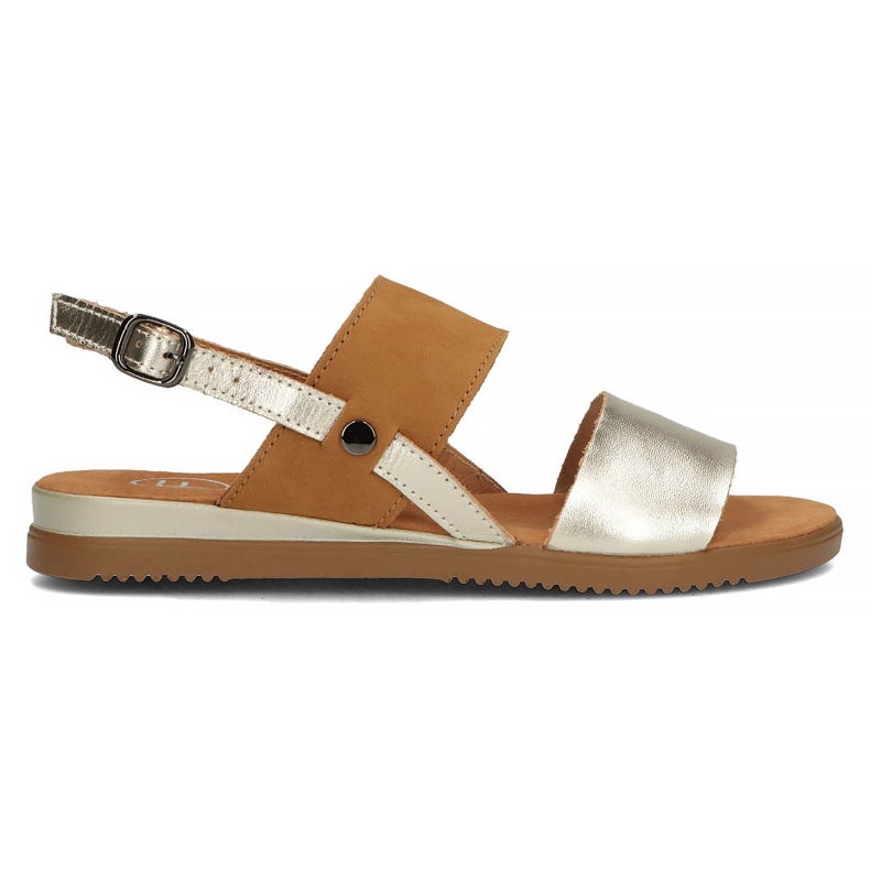 Sandálias de couro Filippo DS3601 / 22 Go Br marrom e dourado castanho