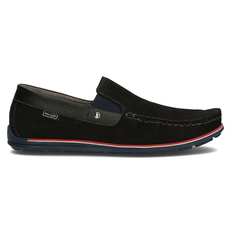 Mocassim de couro Filippo 1522K preto