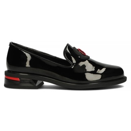 Sapatos de couro Filippo DP3720 / 22 Bk preto