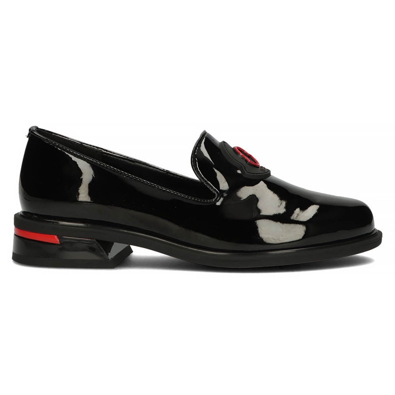 Sapatos de couro Filippo DP3720 / 22 Bk preto