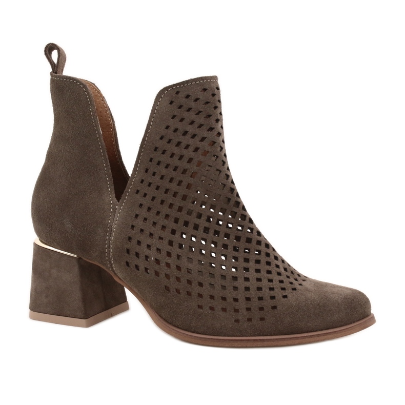 Lewski Shoes Botas de camurça Openwork Sapatos Lewski 3165 veludo terra multicolorido