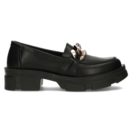 Sapatos de couro Filippo DP3221 / 22 Bk preto