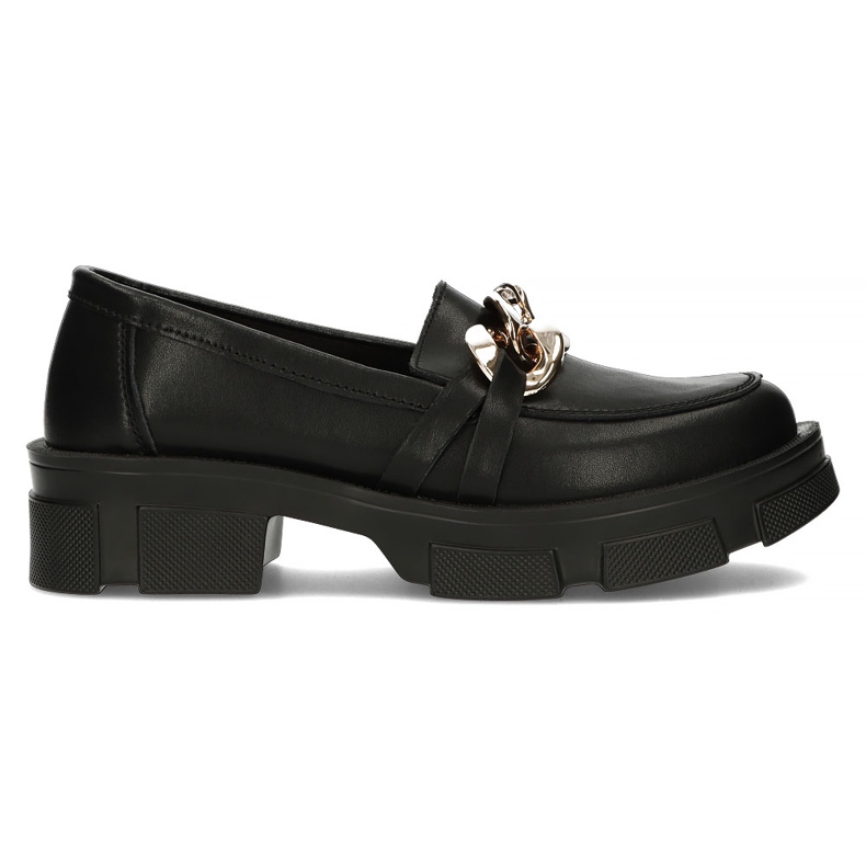 Sapatos de couro Filippo DP3221 / 22 Bk preto