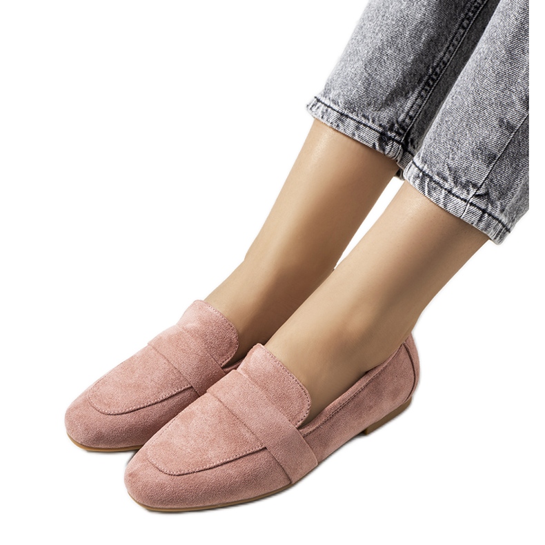 Os sapatos femininos rosa da Hanna