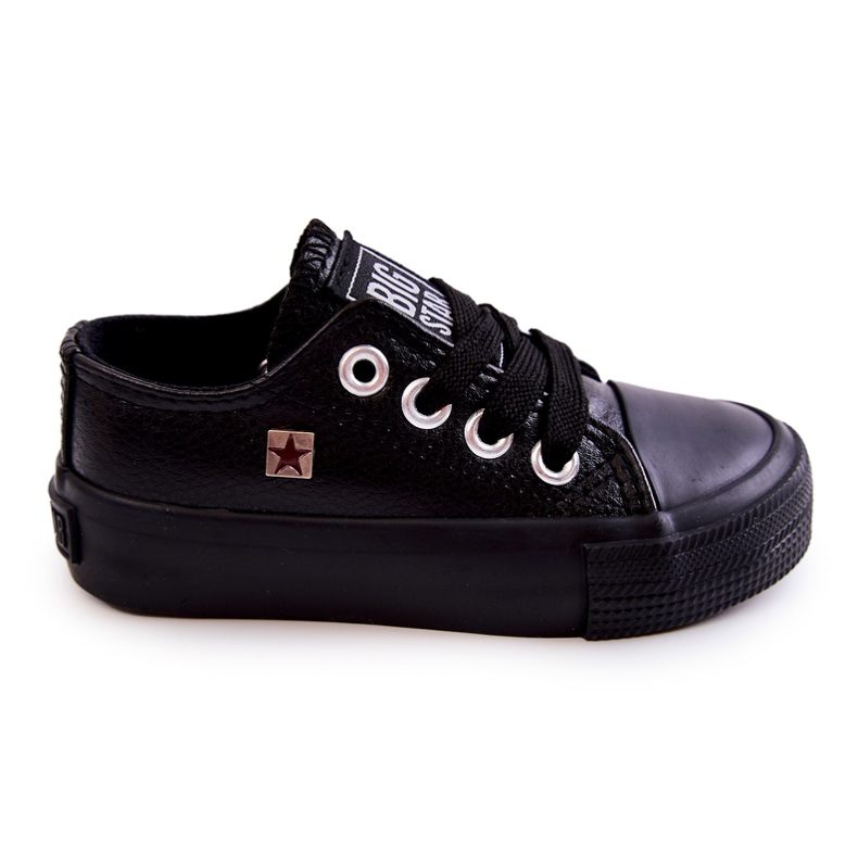 Tênis infantil de couro Big Star JJ374311 Preto