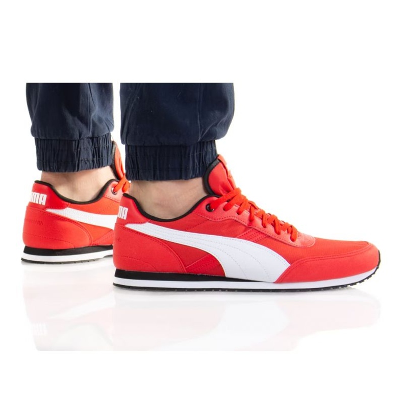 Puma St Runner Essential M 383055 03 branco laranja