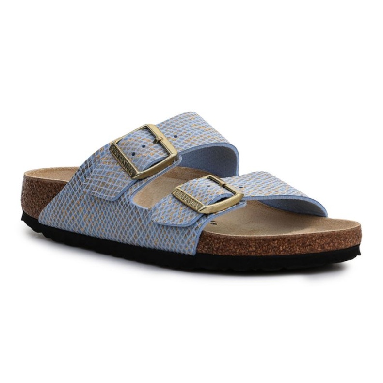 Birkenstock Arizona Shiny Python Dusty Blue W 1021463 azul