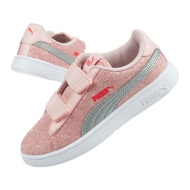 Puma Smash V2 Glitz Jr 367378 23 rosa Puma Smash V2 Glitz Jr 367378 23 rosa