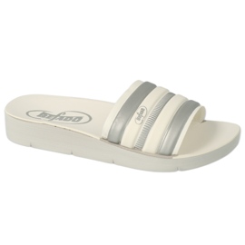 FLIP FLIP DE CRIANÇAS DE FOAM BEFADO 067Y001 Branco com listras cinzas