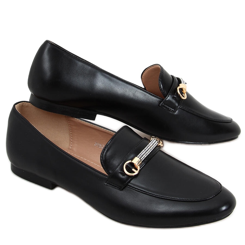 Mocassins femininos Gessa Black preto