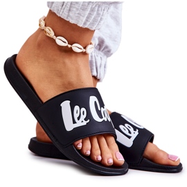 Chinelos femininos pretos Lee Cooper LCW-22-42-1004 branco