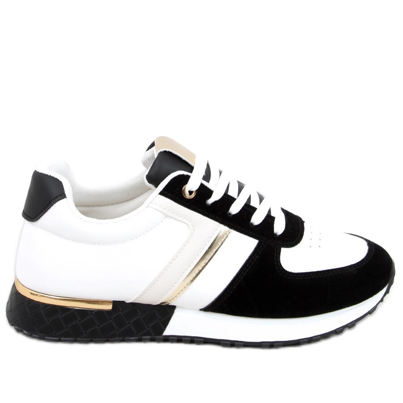 Tênis esportivo feminino Grass Black branco preto multicolorido