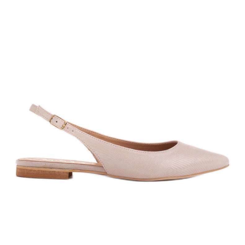 Marco Shoes Sandálias de camurça natural em bege 1965P-103-1