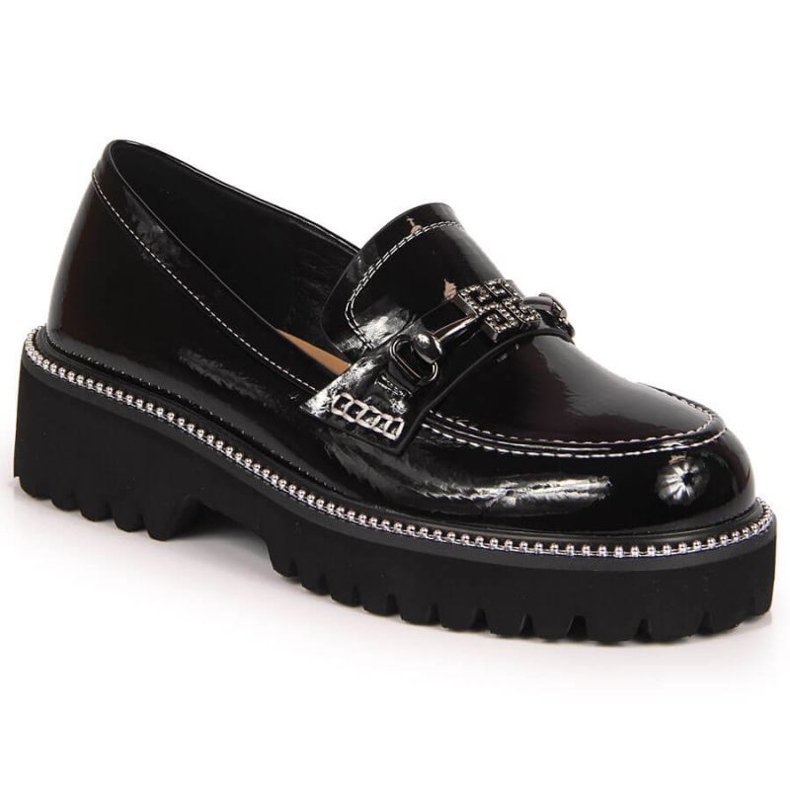 Sapatos pretos lacados W S. Barski