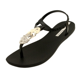 Chinelos com Decoração Ipanema 83182 preto 23526 prata dourado Chinelos com Decoração Ipanema 83182 preto 23526 prata dourado