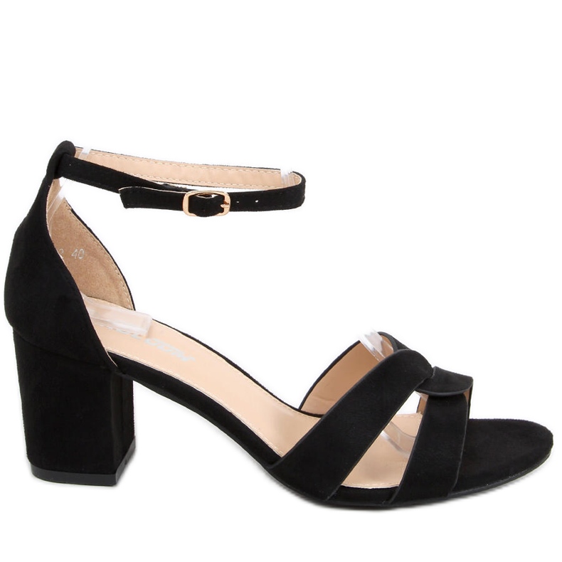 Sandália de salto alto Moly Black preto