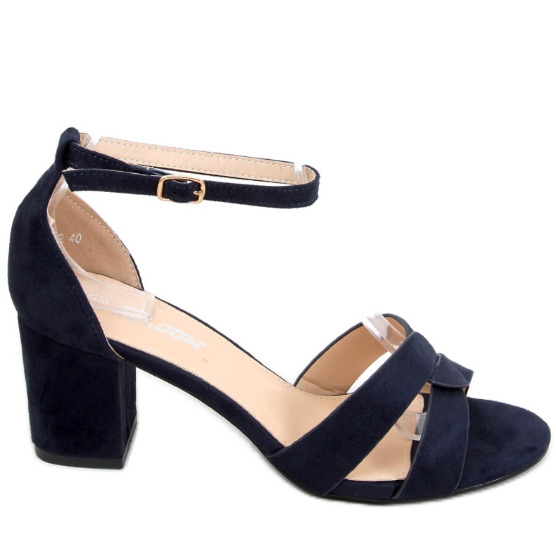 Sandália de salto alto Moly Blue azul marinho
