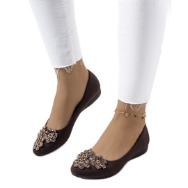 Bailarinas de senhora castanhas Rolla castanho