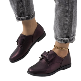 Sapatos castanhos com atacadores e laço Korner