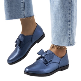 Sapato azul marinho com laço Korner azul-marinho