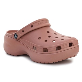 Crocs Classic Platform Clog W Pale Blush 206750-6RL marrom
