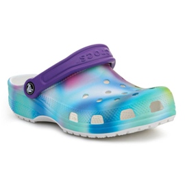 Tamanco infantil solarizado Crocs Classic 207587-94S multicolorido