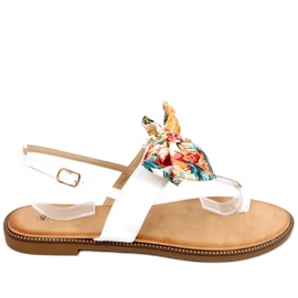 Chinelos com laço Odette White branco Chinelos com laço Odette White branco
