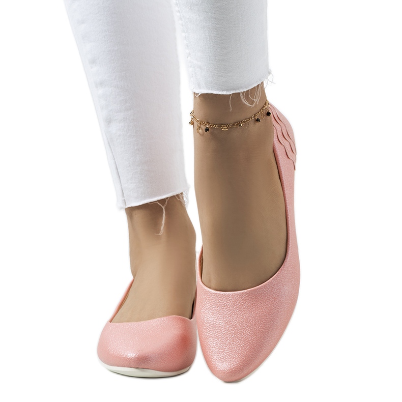 As bailarinas rosa brilhantes da Philippa