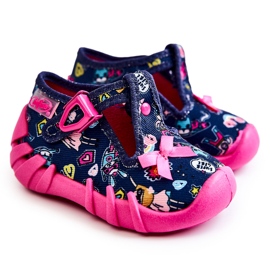 BEFADO S.A. Chinelos Befado Supergirl com Laço 110P456 Azul Marinho azul-marinho