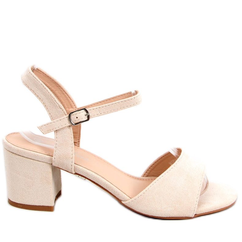 Jolina Sandália de salto alto bege