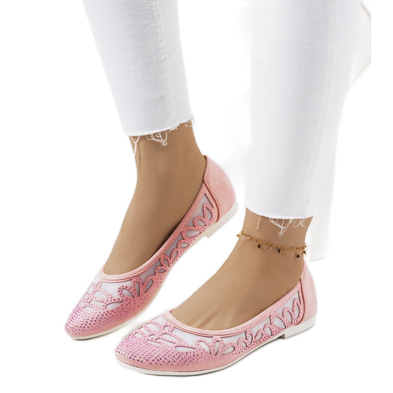 Bailarinas rosa com decorações Charla a céu aberto Bailarinas rosa com decorações Charla a céu aberto