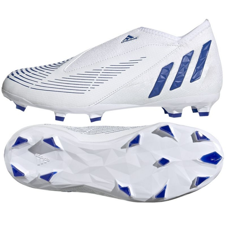 Chuteiras Adidas Predator Edge.3 Ll Fg Jr GX5208 branco branco Chuteiras Adidas Predator Edge.3 Ll Fg Jr GX5208 branco branco