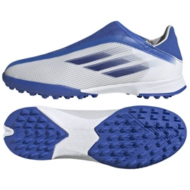Chuteira Adidas X Speedflow.3 Ll Tf Jr GW7502 multicolorido branco
