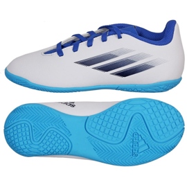 Chuteiras de futebol Adidas X Speedflow.4 In Jr GW7527 branco branco