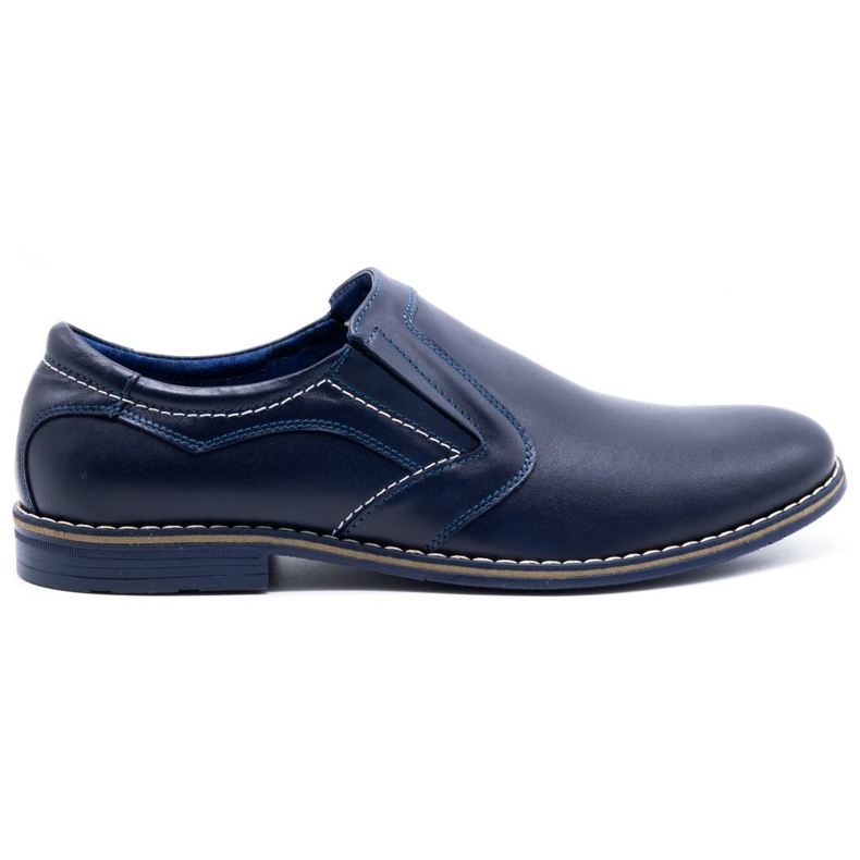 Olivier Sapatos masculinos elegantes 283LU azul marinho