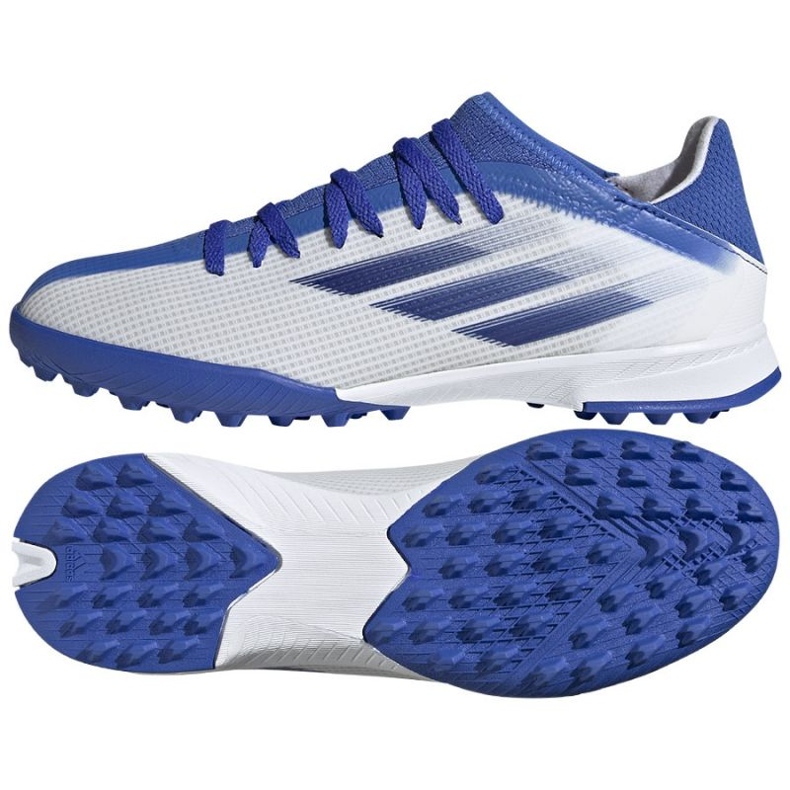 Chuteira Adidas X Speedflow.3 Tf Jr GW7514 multicolorido branco