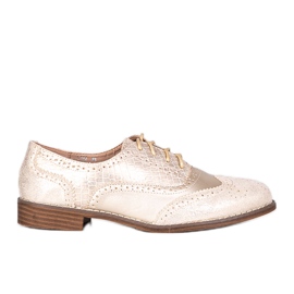 Oxfords dourados femininos Hershey