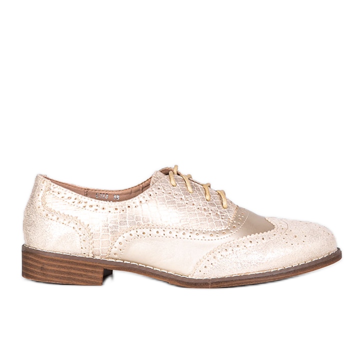 Oxfords dourados femininos Hershey