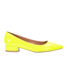 Salto alto Timms amarelo neon
